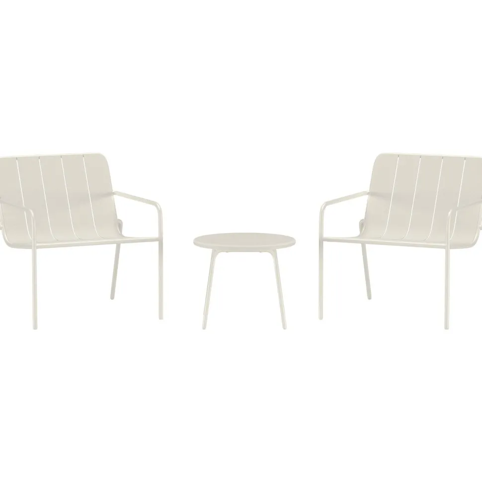 Parvekesetti Venture Home Minos, ø50cm, 2-istuttava, beige
