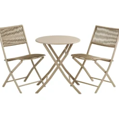 Parvekesetti House Nordic Arcas, ø60cm pöytä + 2 tuolia, taupe