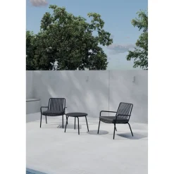 Parvekesetti Venture Home Mykonos, ø50cm, 2-istuttava, beige