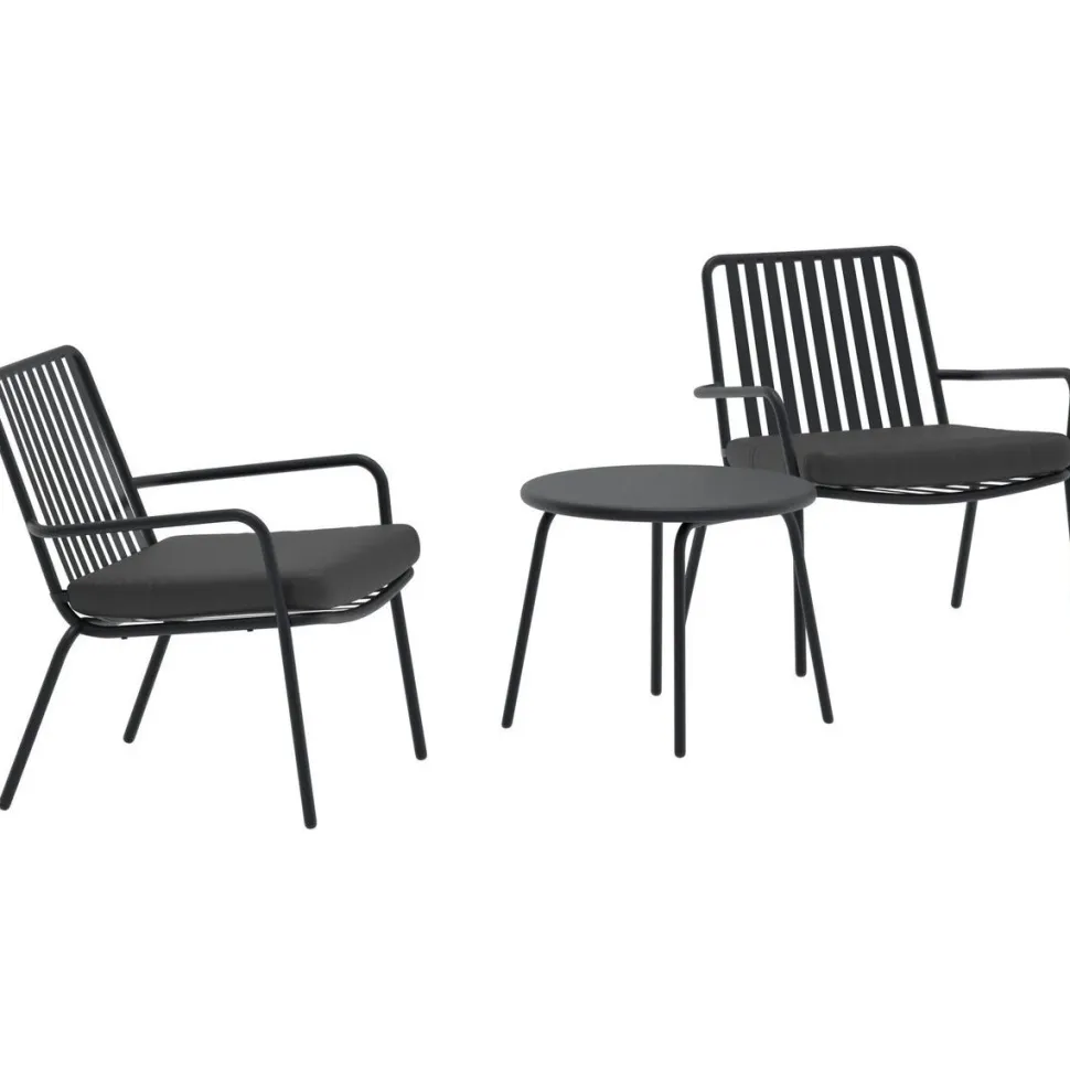 Parvekesetti Venture Home Mykonos, ø50cm, 2-istuttava, beige