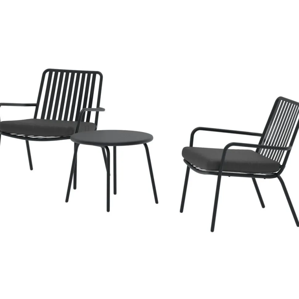 Parvekesetti Venture Home Mykonos, ø50cm, 2-istuttava, beige