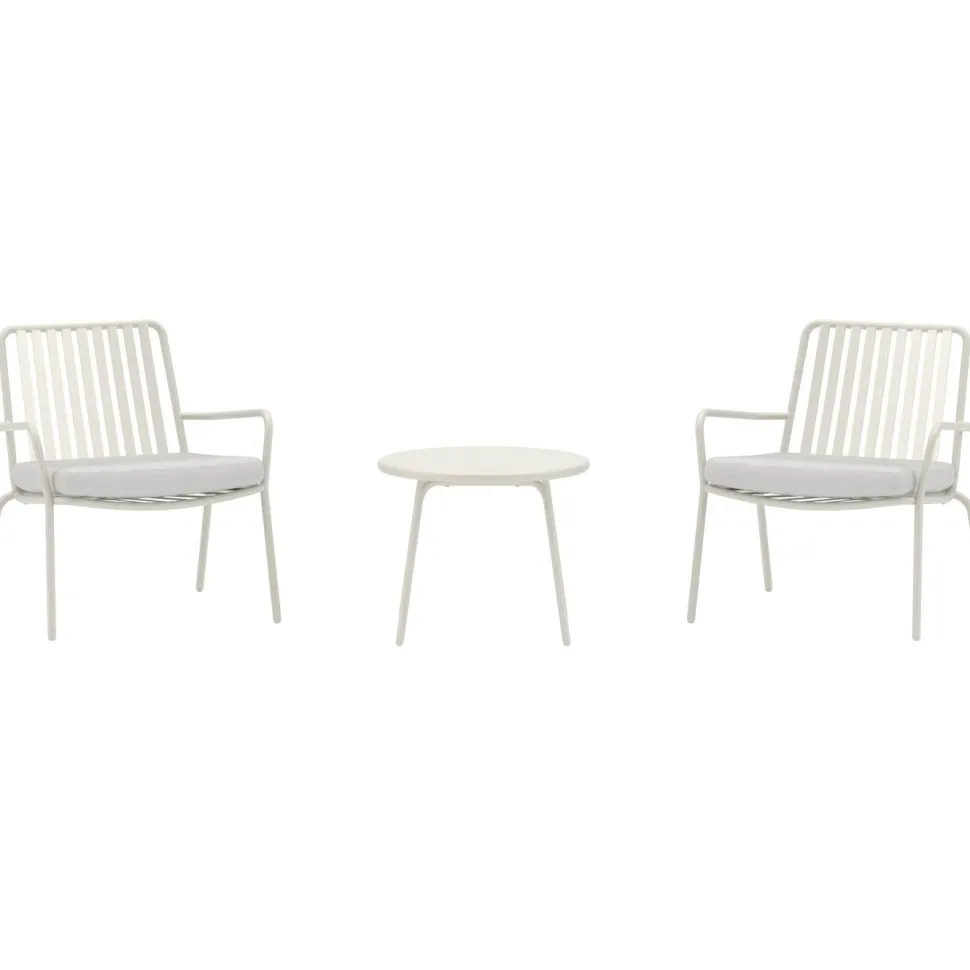Parvekesetti Venture Home Mykonos, ø50cm, 2-istuttava, beige