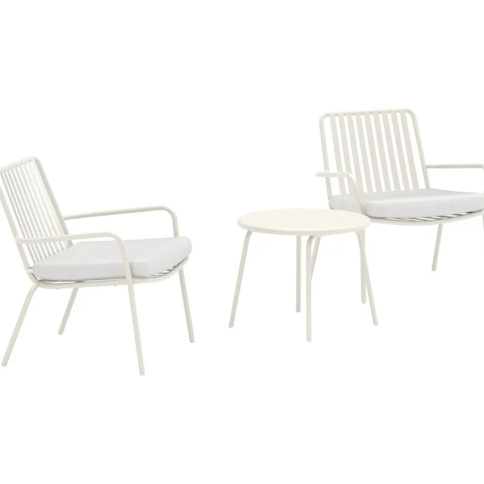 Parvekesetti Venture Home Mykonos, ø50cm, 2-istuttava, beige