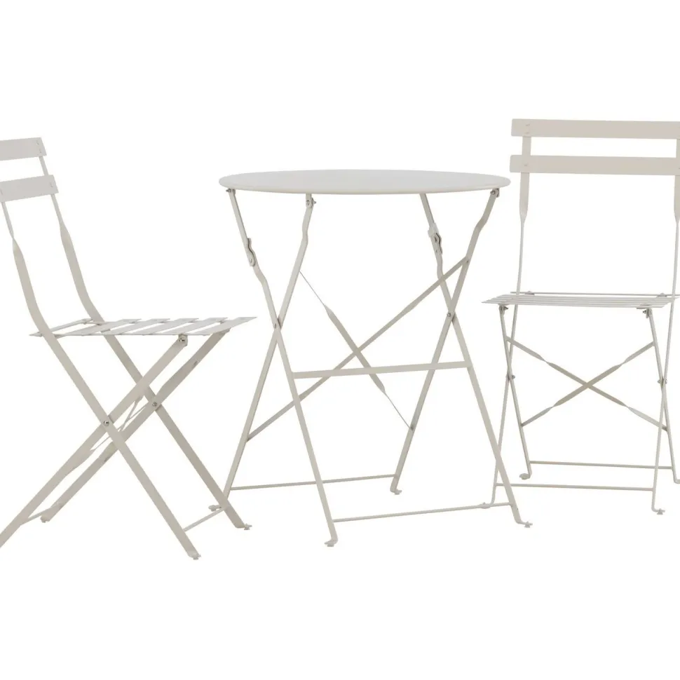Parvekesetti Venture Home Tao, ø60cm pöytä + tuolit, vaaleansininen