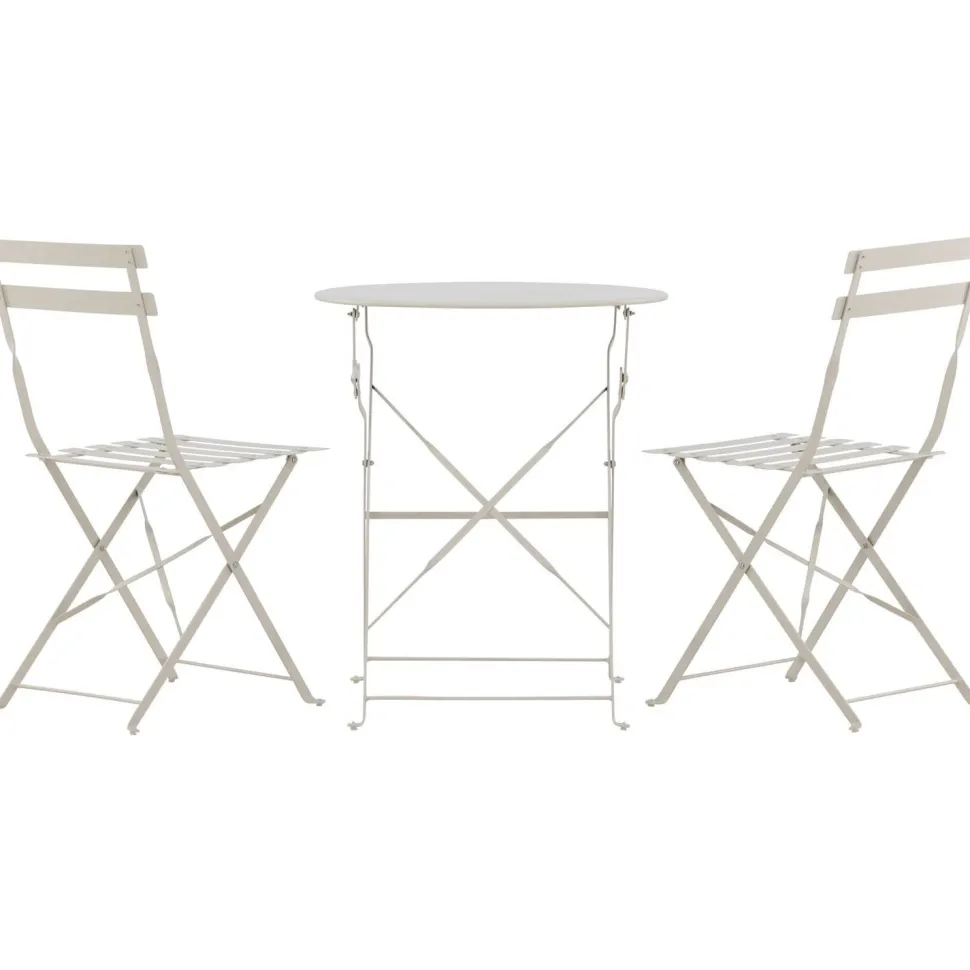 Parvekesetti Venture Home Tao, ø60cm pöytä + tuolit, vaaleansininen