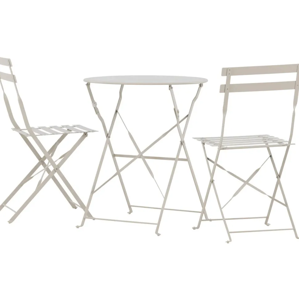 Parvekesetti Venture Home Tao, ø60cm pöytä + tuolit, vaaleansininen