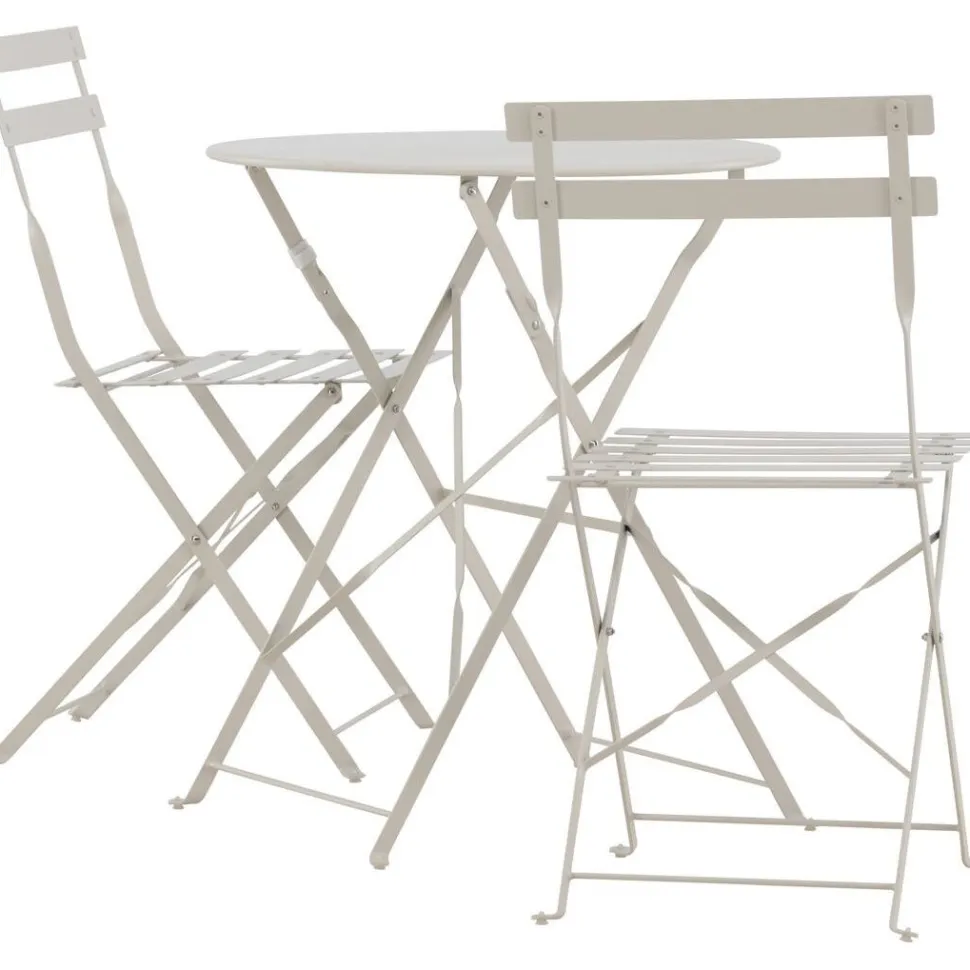Parvekesetti Venture Home Tao, ø60cm pöytä + tuolit, vaaleansininen