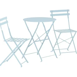 Parvekesetti Venture Home Tao, ø60cm pöytä + tuolit, vaaleansininen