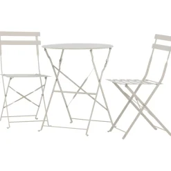 Parvekesetti Venture Home Tao, ø60cm pöytä + tuolit, vaaleansininen