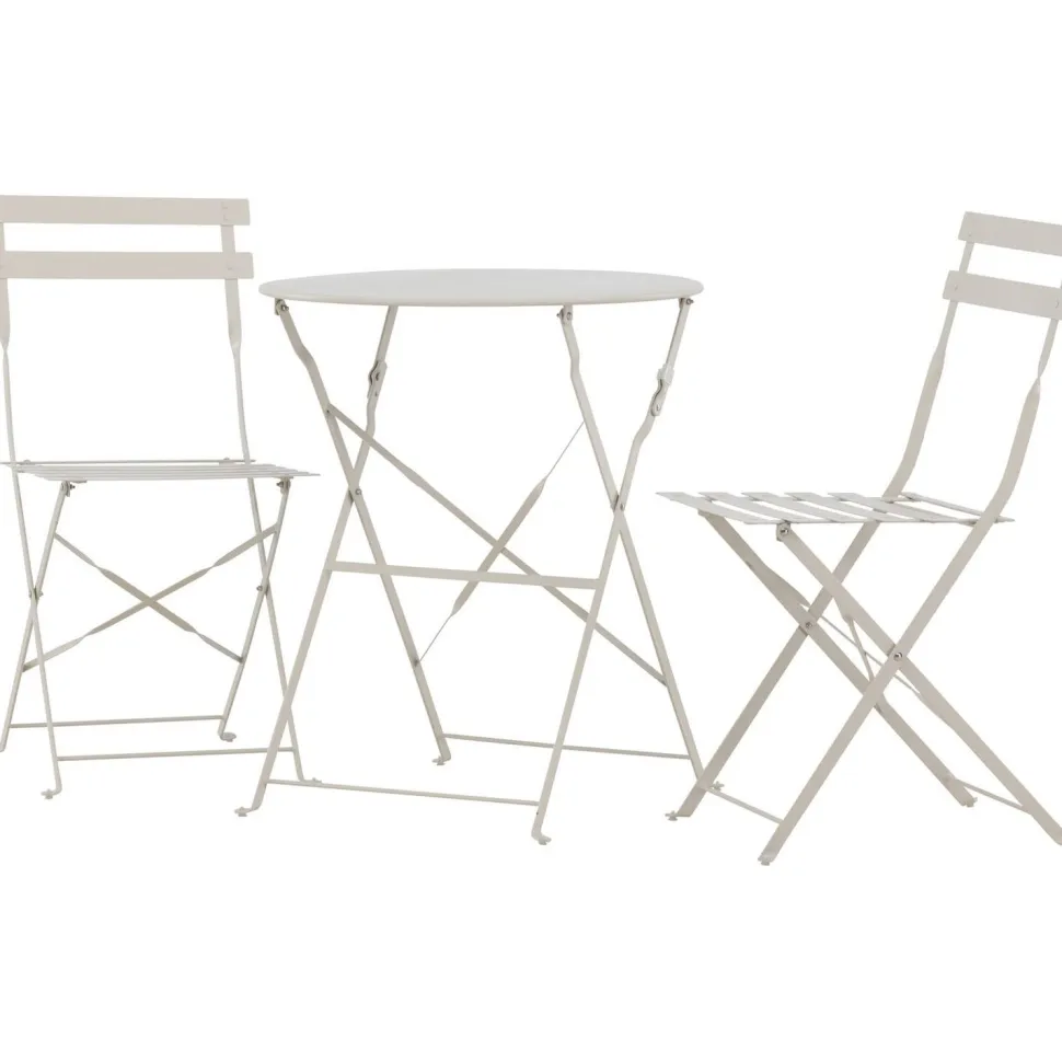 Parvekesetti Venture Home Tao, ø60cm pöytä + tuolit, vaaleansininen