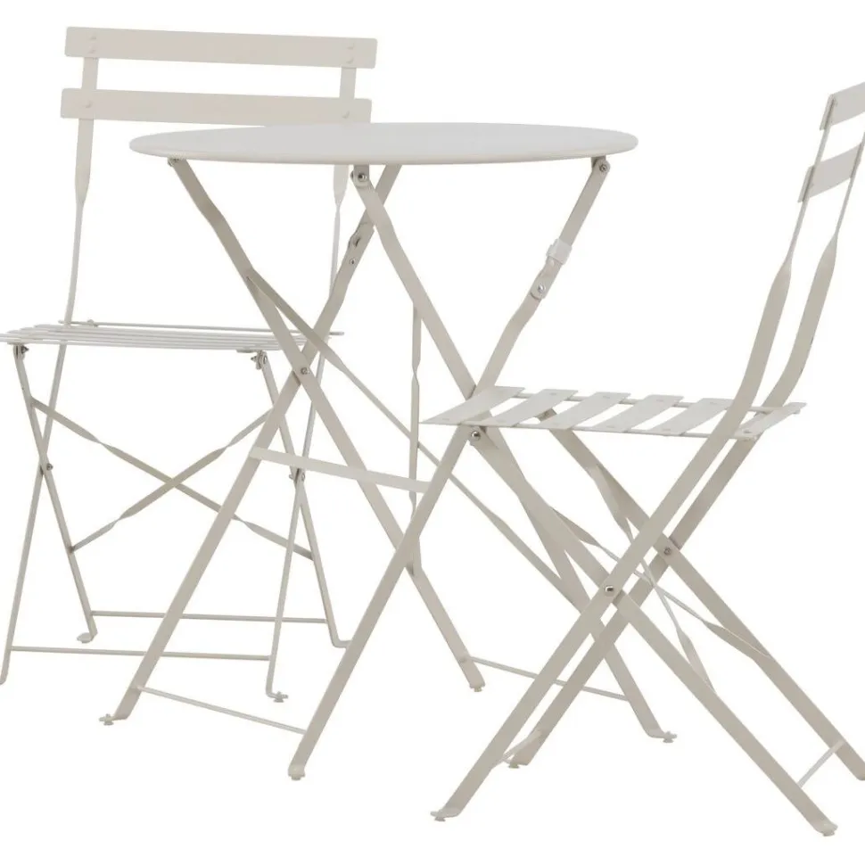 Parvekesetti Venture Home Tao, ø60cm pöytä + tuolit, vaaleansininen