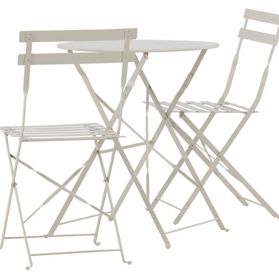 Parvekesetti Venture Home Tao, ø60cm pöytä + tuolit, vaaleansininen