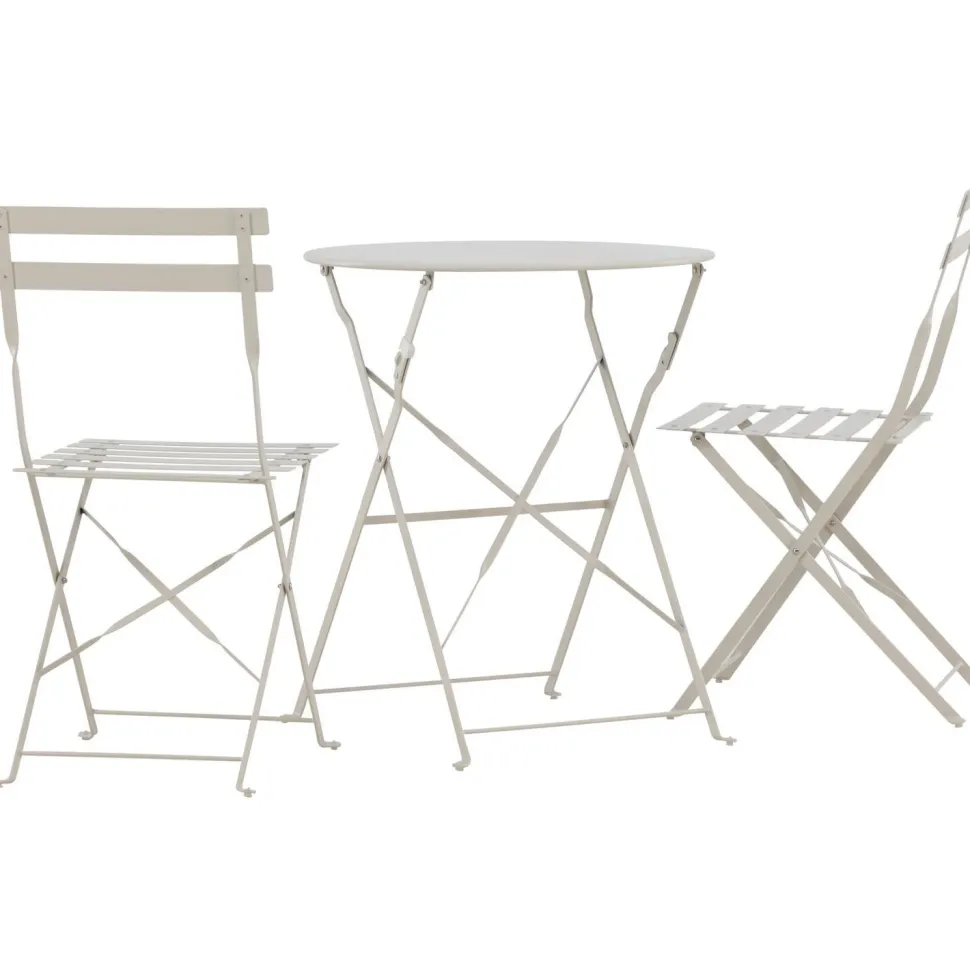 Parvekesetti Venture Home Tao, ø60cm pöytä + tuolit, vaaleansininen