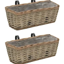 Parvekkeen kukkalaatikko 2 kpl paju pe-vuori 40 cm