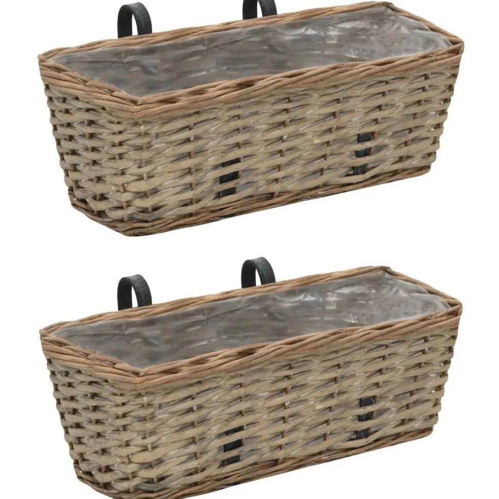 Parvekkeen kukkalaatikko 2 kpl paju pe-vuori 40 cm