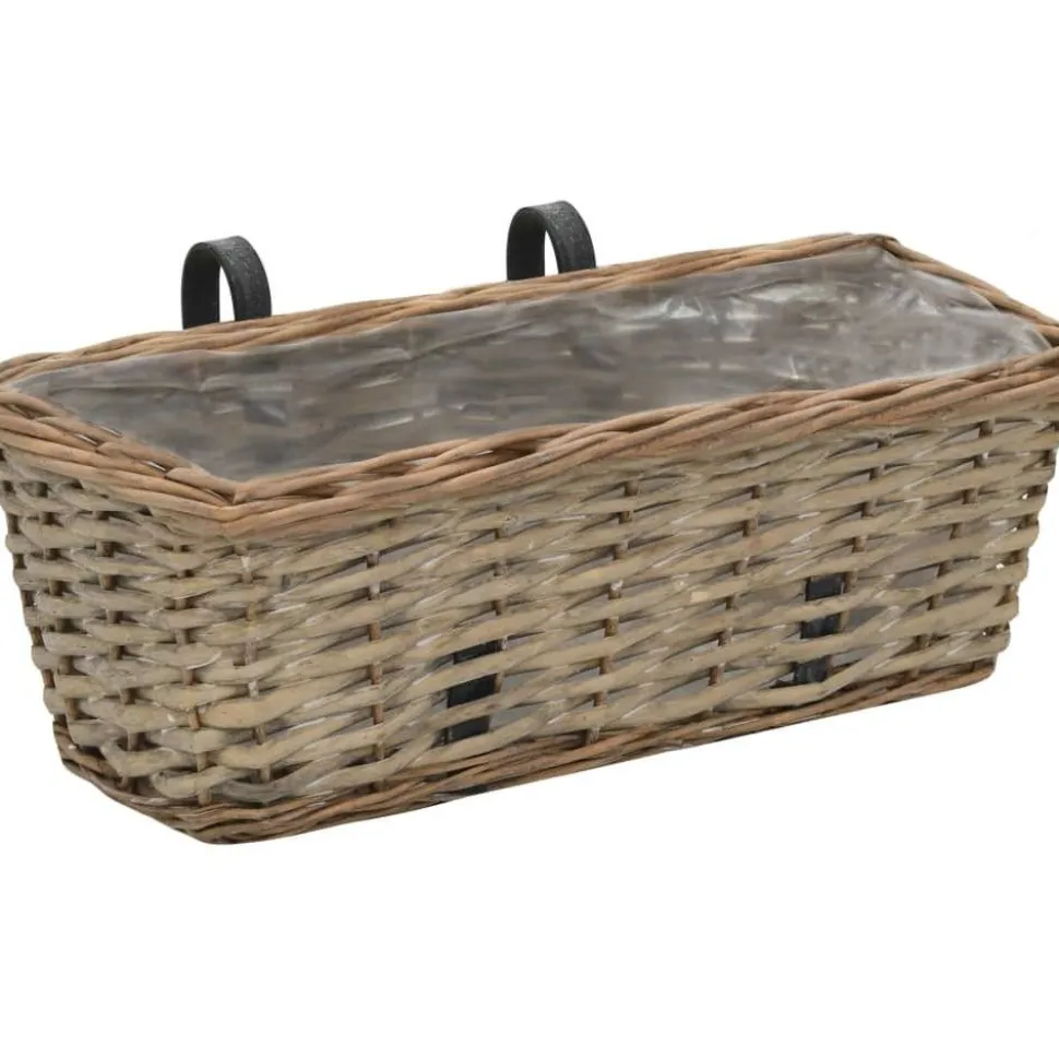 Parvekkeen kukkalaatikko 2 kpl paju pe-vuori 40 cm