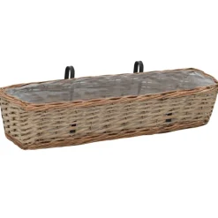 Parvekkeen kukkalaatikko 2 kpl paju PE-vuori 80 cm