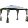 Paviljonki Home4you Sunset, 3x4m, ruskea/vaaleanbeige