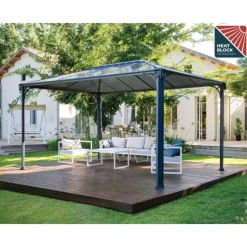 Paviljonki Palram-Canopia Martinique 3600 3 x 3,6 m 10,8 m² harmaa