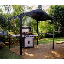 Paviljonki Palram-Canopia Austin, 4.3m², 1.8x2.4m, harmaa
