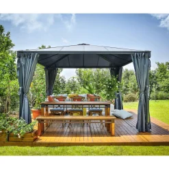 Paviljonki Palram-Canopia Palermo 3600 3,6 x 3,6 m 13 m² harmaa