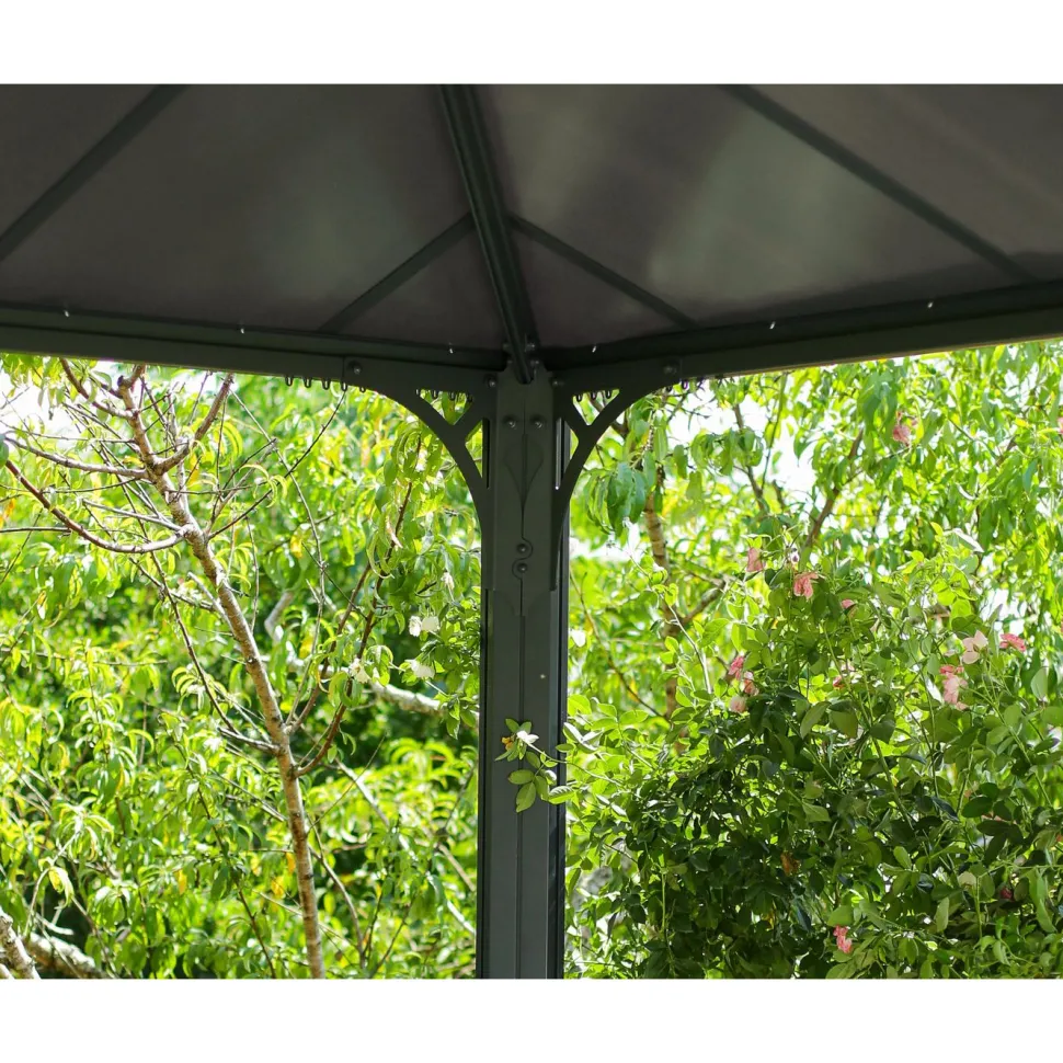 Paviljonki Palram-Canopia Palermo 3600 3,6 x 3,6 m 13 m² harmaa