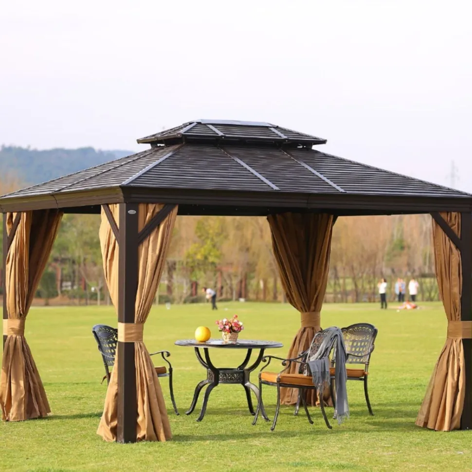Paviljonki Home4you Sunset, 3x4m, ruskea