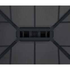 Paviljonki Palram-Canopia Dallas, 17.6m², 4.3x4.3m, 14x14ft, harmaa