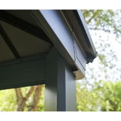 Paviljonki Palram-Canopia Dallas, 17.6m², 4.3x4.3m, 14x14ft, harmaa