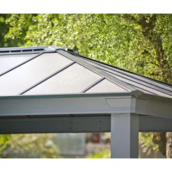 Paviljonki Palram-Canopia Dallas 4300 3,6 x 4,3 m 15,5 m² harmaa
