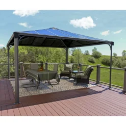 Paviljonki Palram-Canopia Palermo 4300 4,3 x 4,3 m 18,5 m² harmaa
