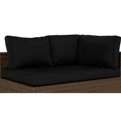 Pehmusteen päällinen Bahamas-päätymoduuliin oikea/vasen musta