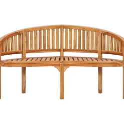 Penkki banaanin muotoinen 151 cm täysi tiikki