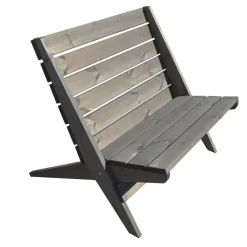 Penkki EcoFurn TuplaGranny 2.0 mänty harmaa