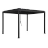Pergola Home4You Mirador-88, 300x300cm, tummanharmaa