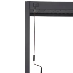 Pergola Home4You Mirador-88, 300x300cm, tummanharmaa