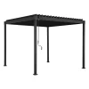 Pergola Home4You Mirador-80, 300x300cm, tummanharmaa