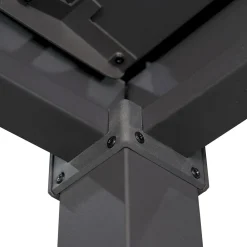 Pergola Home4You Mirador-80, 300x300cm, tummanharmaa