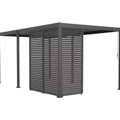 Pergolan säleikköpaneeli Home4You Mirador-80/88, tummanharmaa