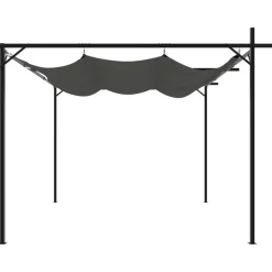 Pergola sisäänvedettävä katto antrasiitti 295x292x230 cm