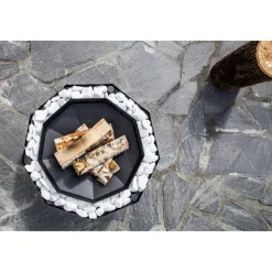 Pihagrilli Carelia Grill® 9K-80 Deco sis.koristekivet musta