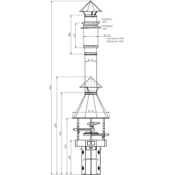 Pihagrilli Carelia Grill® 9K-80 korkea musta