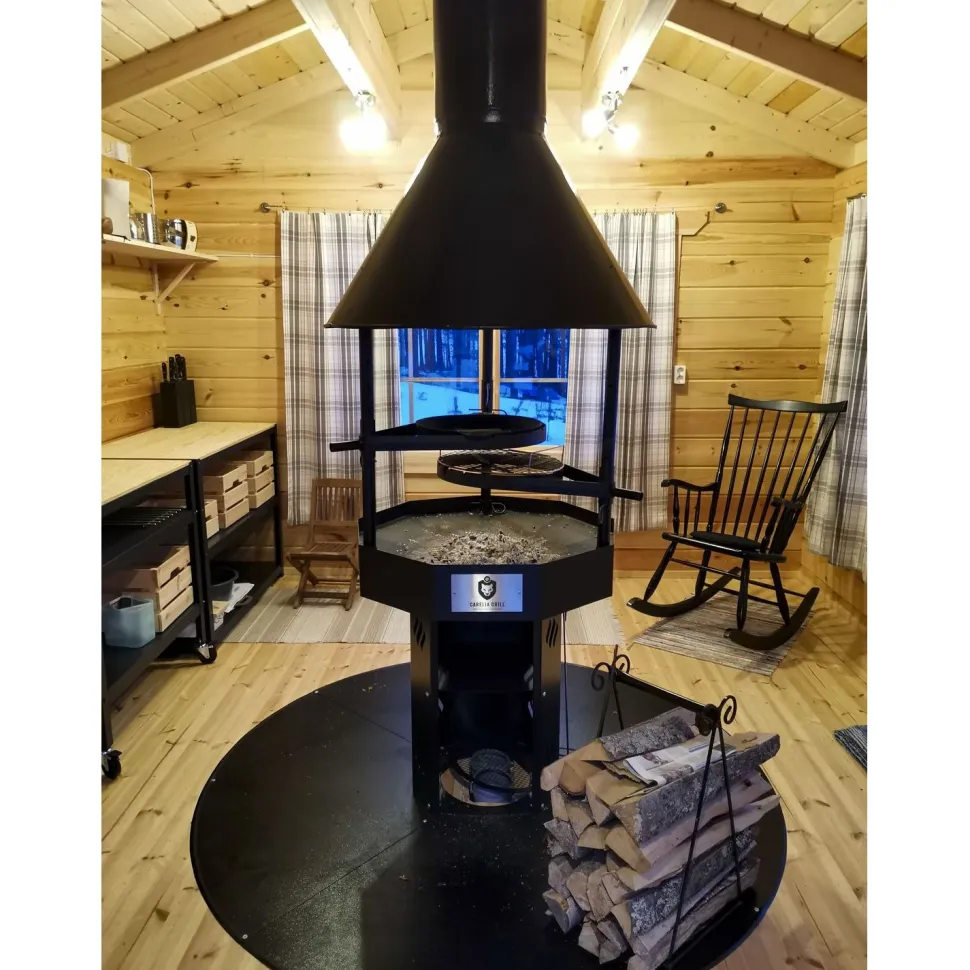 Pihagrilli Carelia Grill® 9K-80 korkea musta