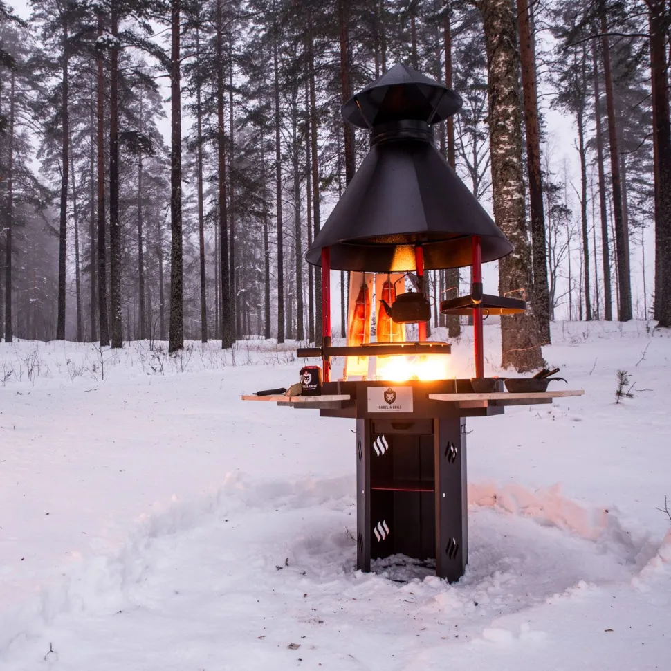 Pihagrilli Carelia Grill® 9K-80 korkea musta