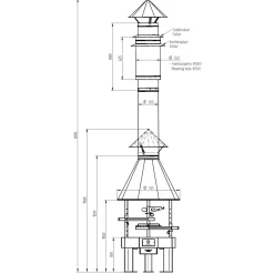 Pihagrilli Carelia Grill® 9K-80 matala musta