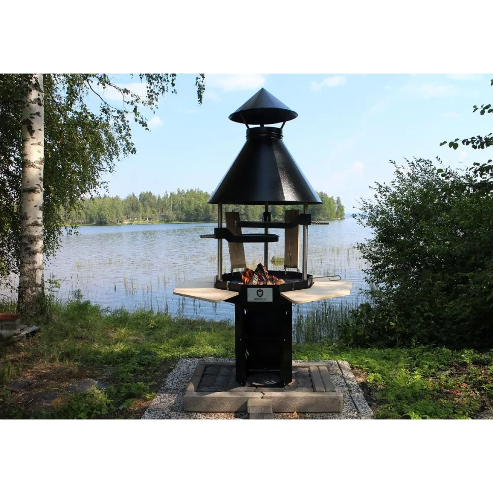 Pihagrilli Carelia Grill® 9K-80 Premium korkea musta