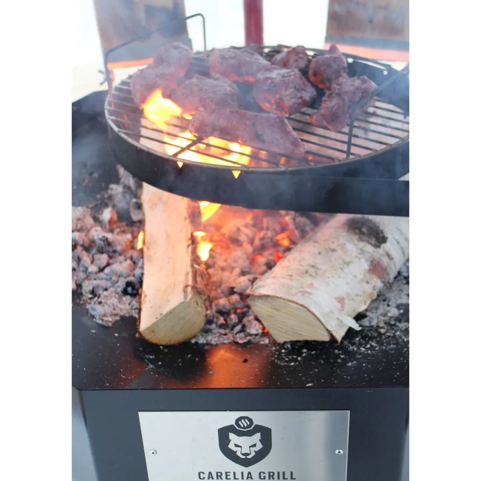 Pihagrilli Carelia Grill® 9K-100 Premium matala ilman huuvaa musta