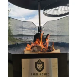 Pihagrilli Carelia Grill® 9K-100 Premium matala musta
