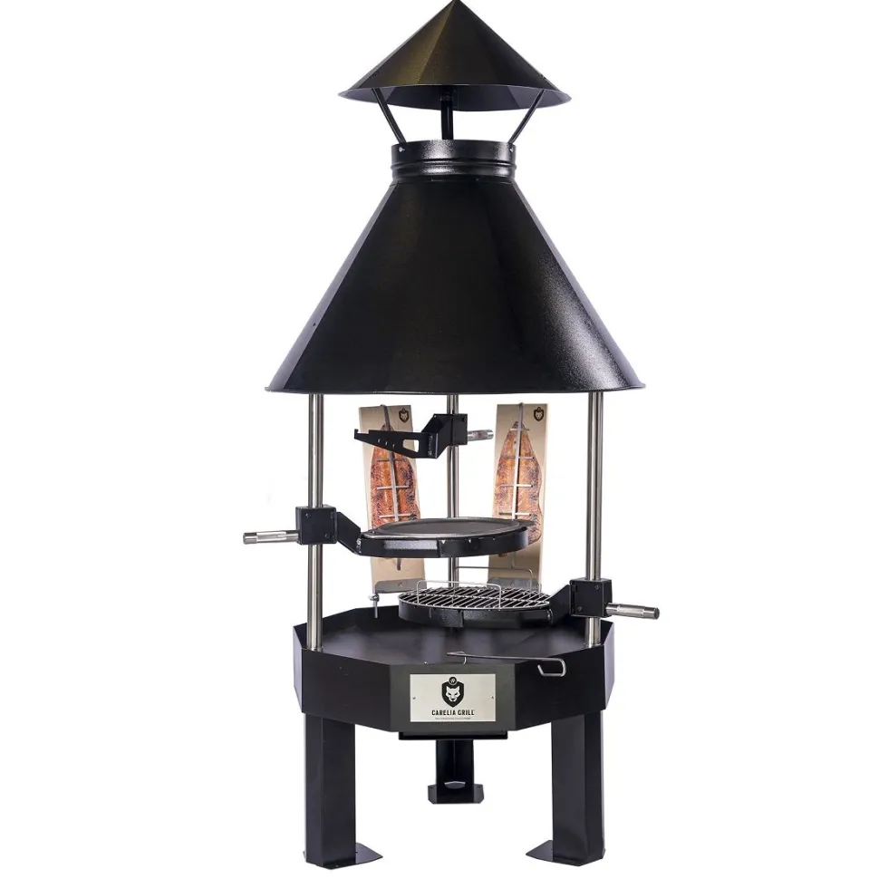 Pihagrilli Carelia Grill® 9K-80 Premium matala musta