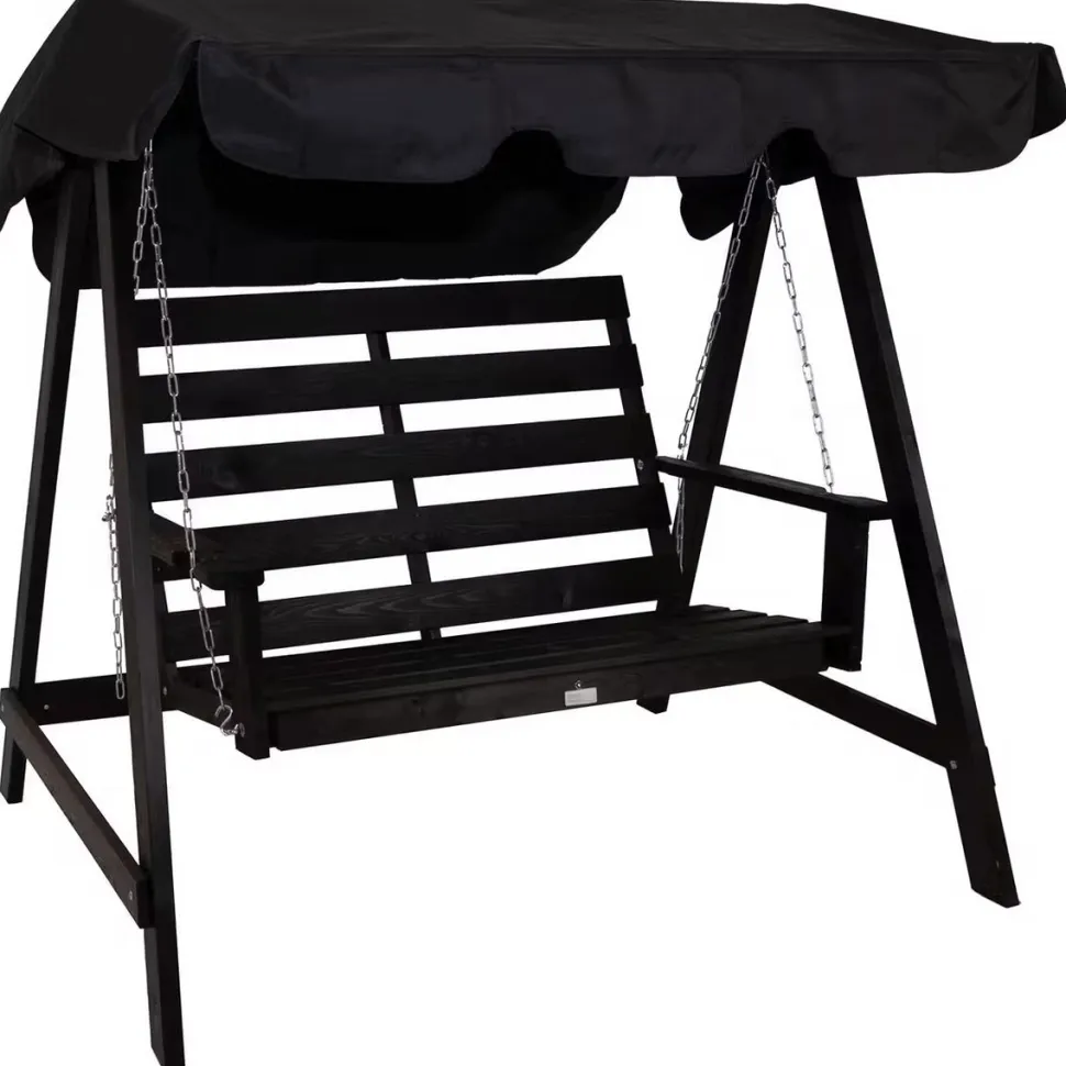 Pihakeinu Eden Wood Mellby 2-istuttava, leveys 155cm, ruskea